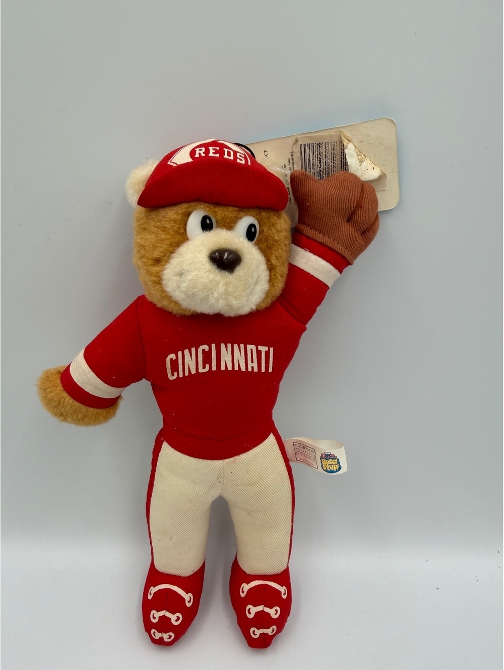 Cincinnati Reds Plush Mascot Bear Vintage Sports Stuff